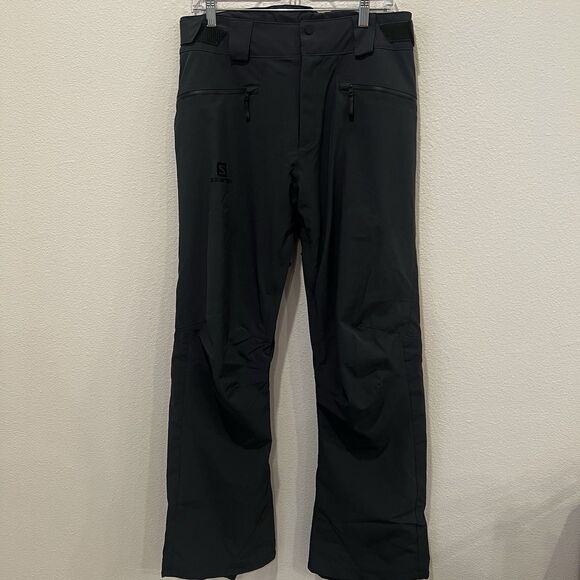 Salomon Men’s Brilliant Pants Gray Sz Tall M Ski Snow Winter Sports Runs  Small! - Picture 1 of 10